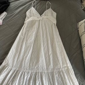 White Swiss dot summer dress